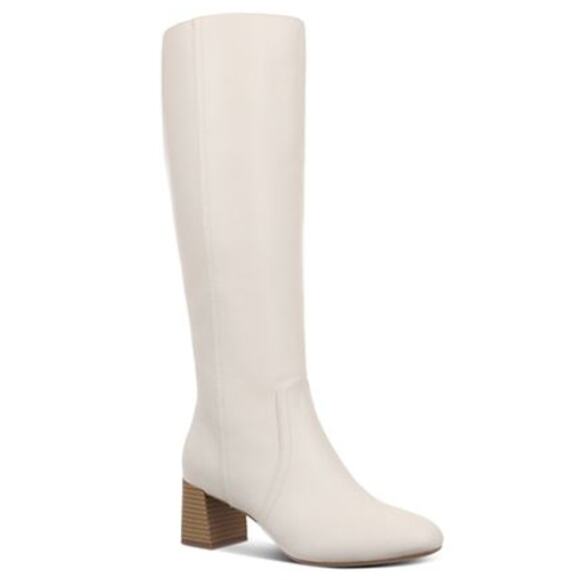 Style & Co Buffy Flare Tall Boots in Bone Ivory New Size 11 M